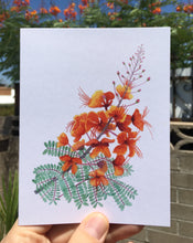 Load image into Gallery viewer, Red Bird of Paradise Greeting Card
