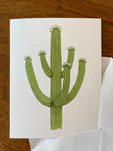 Load image into Gallery viewer, Blooming Saguaro Greeting Card