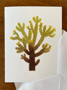 Teddy Bear Cholla Greeting Card