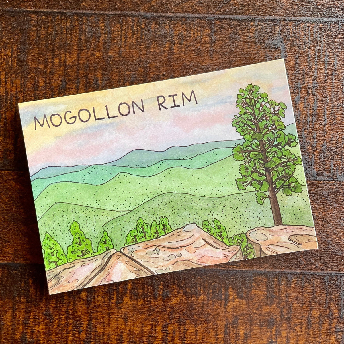 Mogollon Rim Postcard – Brushes and Boots