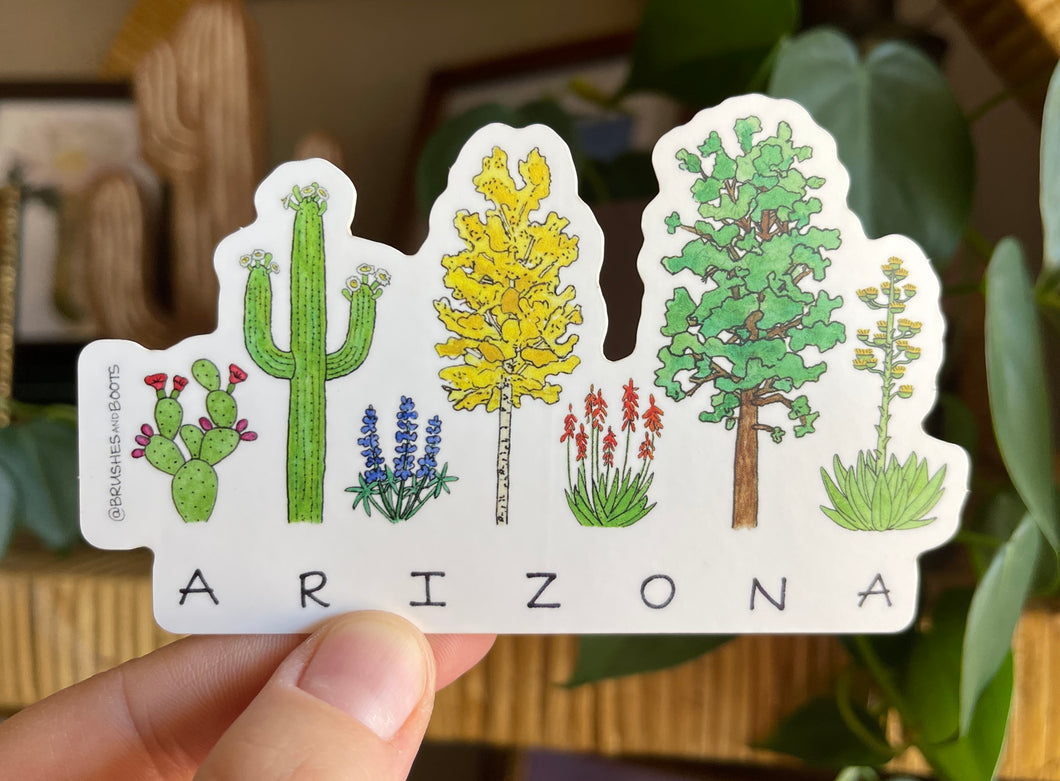 Arizona Flora Vinyl Sticker