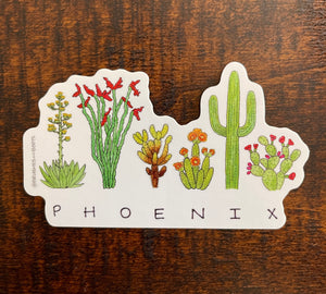 Phoenix Flora Vinyl Sticker