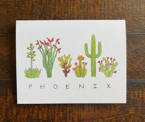 Phoenix Flora Greeting Card