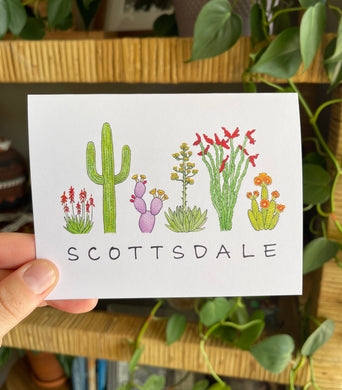 Scottsdale Flora Greeting Card