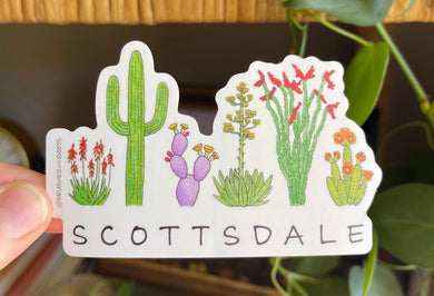 Scottsdale Flora Vinyl Sticker