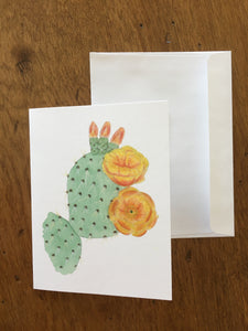 Prickly Pear Bloom Greeting Card