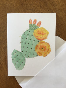 Prickly Pear Bloom Greeting Card